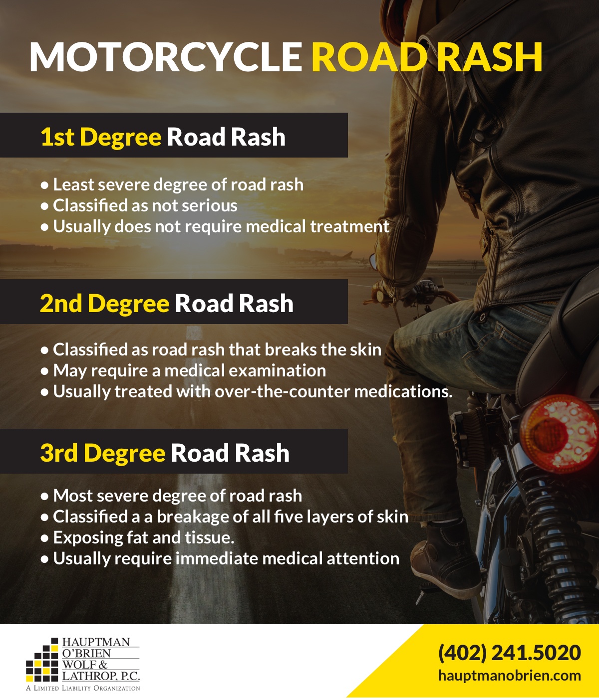 motorcycle road rash treatment